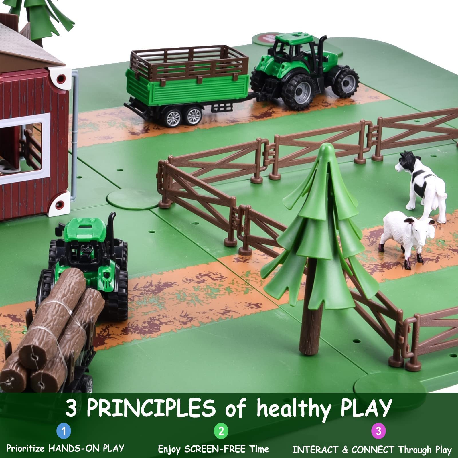 Animal toy manufacturer educational barn house set toys simulation farm toys