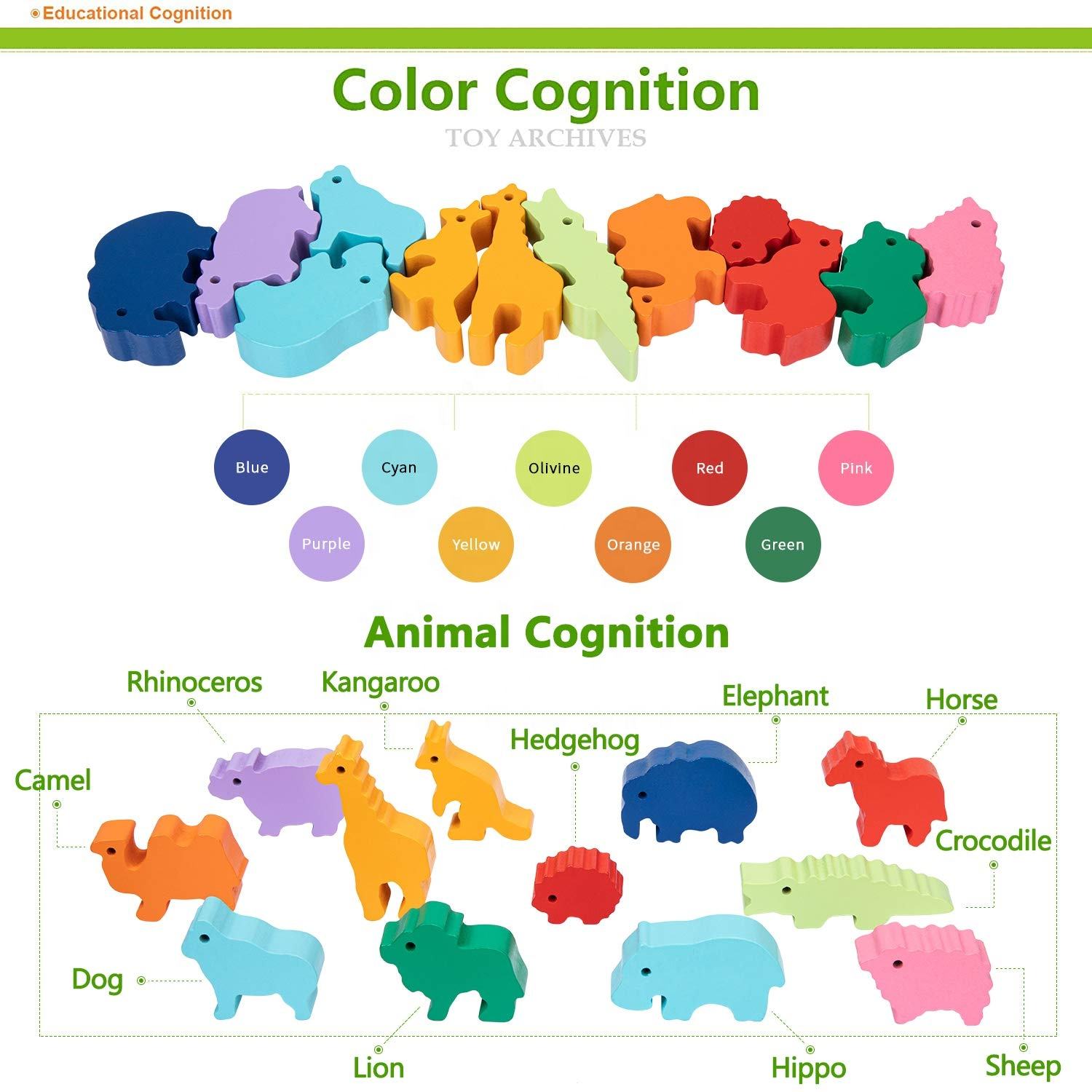 Animal Balance Toy Wooden Toy Preschool Early Learning Children Montessori Wooden Animal Balance Dinosaur Animal Balance Game (10)