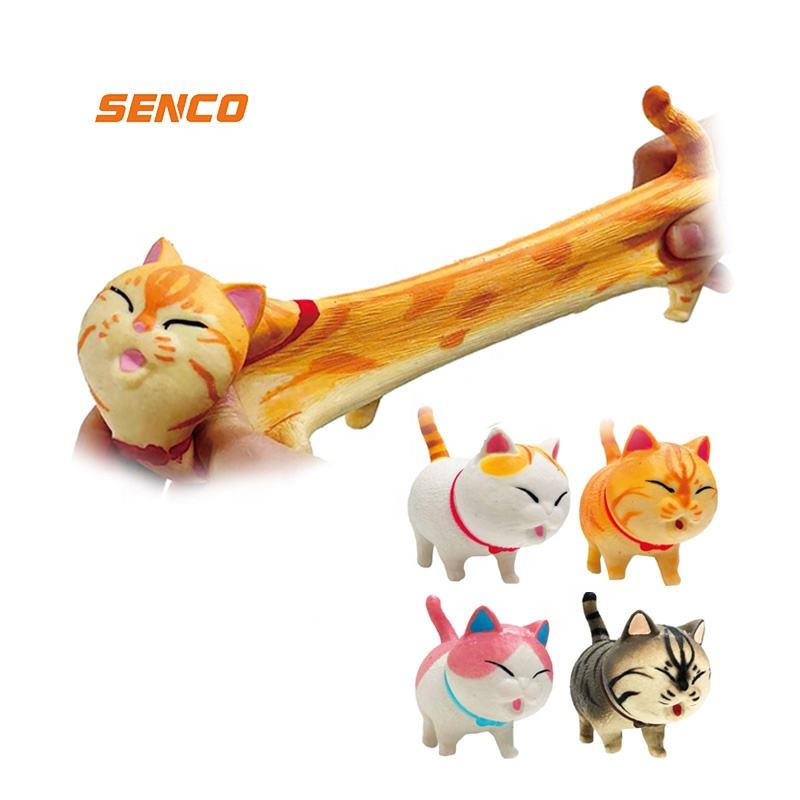 Animal Squeeze Toys Pink Pig Stress Relief Squishy Animal Toys Tpr Soft Rubber Squeeze Cat Toy Stress Relief Squeeze (5)