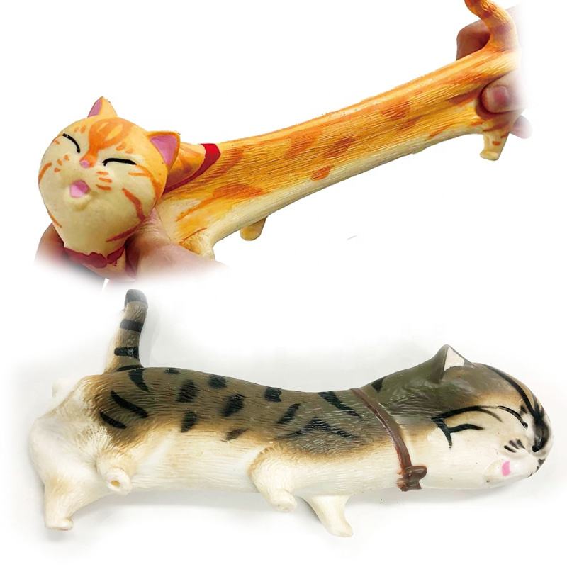 Animal Squeeze Toys Pink Pig Stress Relief Squishy Animal Toys Tpr Soft Rubber Squeeze Cat Toy Stress Relief Squeeze (6)