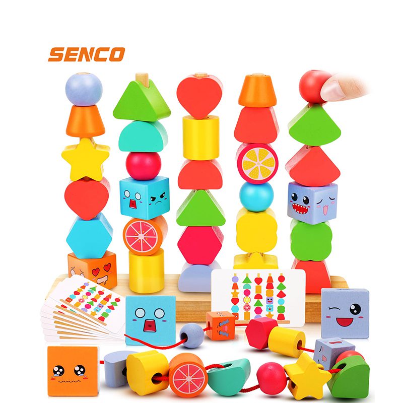 Bead Montessori Toys Wooden Preschool Learning Toys Lacing Beads Toy for Kids (13)