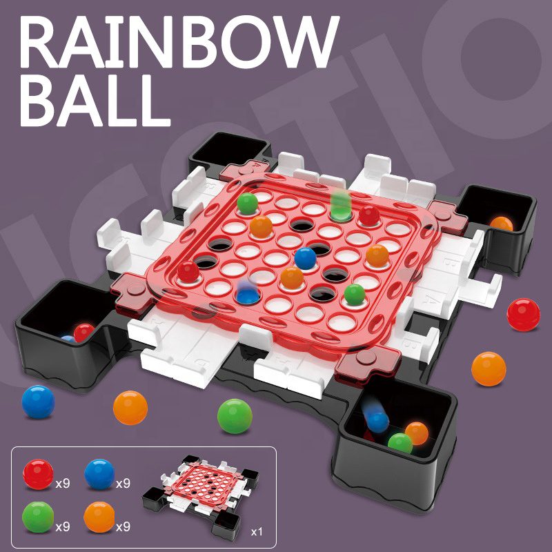 Chess Game Board Educational Toys Rainbow Chess Board Acrylic Educational Toys For Kids (13)