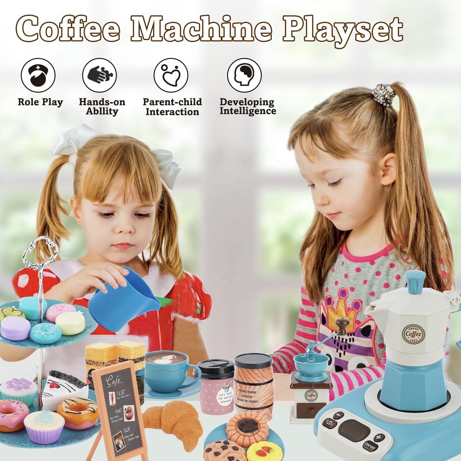 Coffee Maker Toy Simulation Household Coffee Machine Toy Juice Maker Mock Coffee Machine Toys (15)