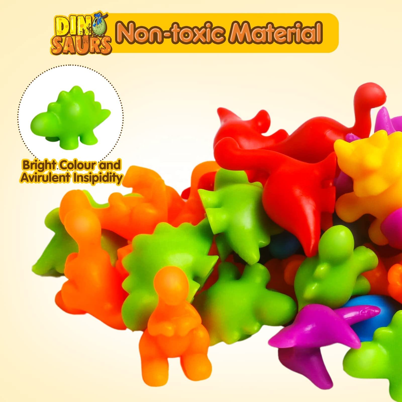 Counting Dinosaur Toy Sorting Kids Math Counting Toy Baby Educational Counting Toy (11)