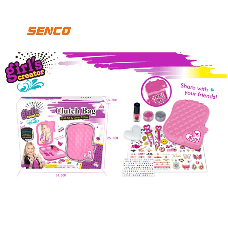 DIY Nail Art Kit Girl Makeup Toy Lipstick Nail Art Printer Nail Art Play Toy Set For Kids (13)
