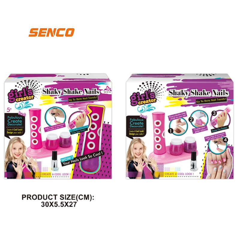 DIY Nail Art Kit Girl Makeup Toy Lipstick Nail Art Printer Nail Art Play Toy Set For Kids (5)