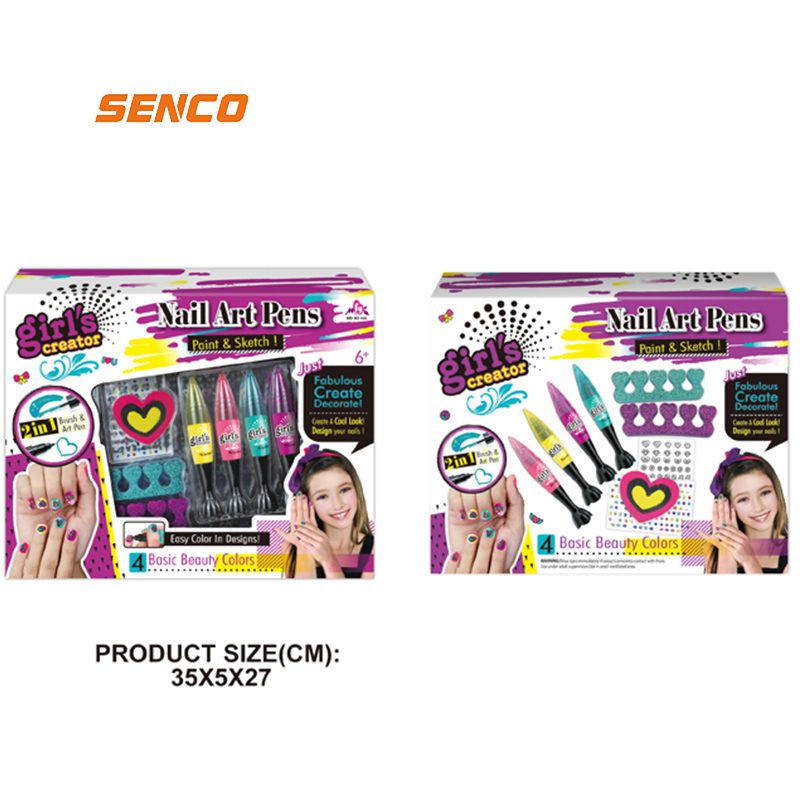 DIY Nail Art Kit Girl Makeup Toy Lipstick Nail Art Printer Nail Art Play Toy Set For Kids (8)