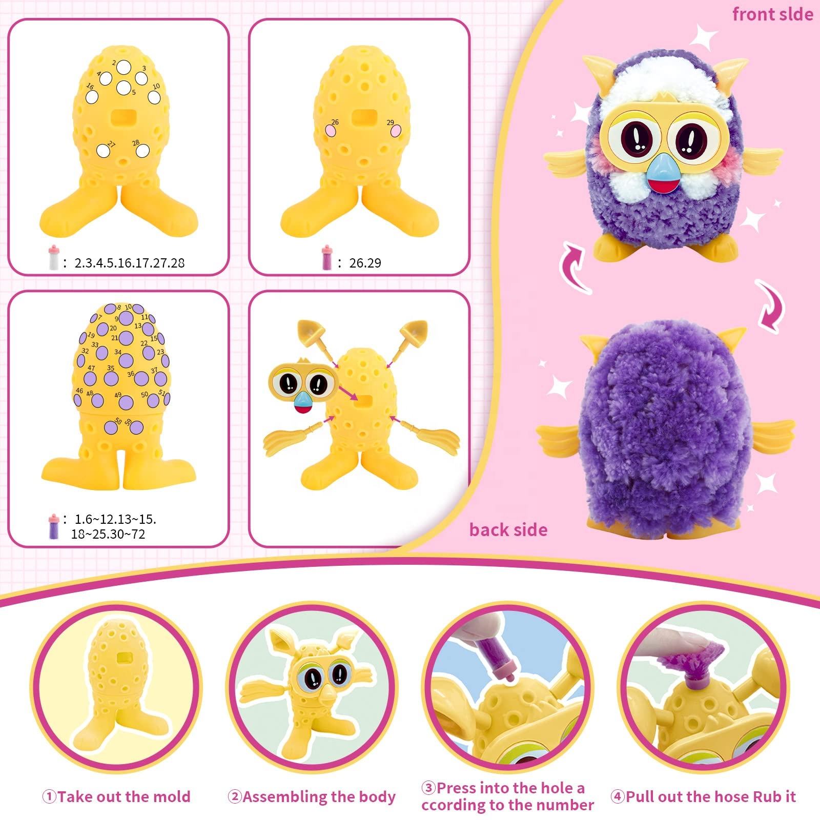 DIY Plush Animal Toys Plush Toy Stuffed Animal Set Kids DIY Assemble Doll Creative Stuffed Plush Dog Doll Stuffed (10)
