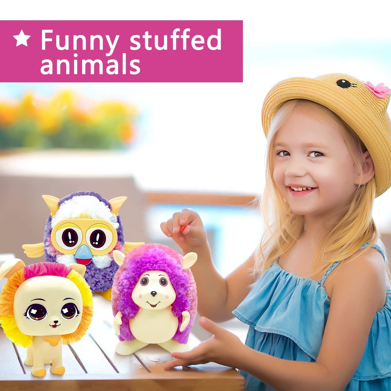 DIY Plush Animal Toys Plush Toy Stuffed Animal Set Kids DIY Assemble Doll Creative Stuffed Plush Dog Doll Stuffed (6)