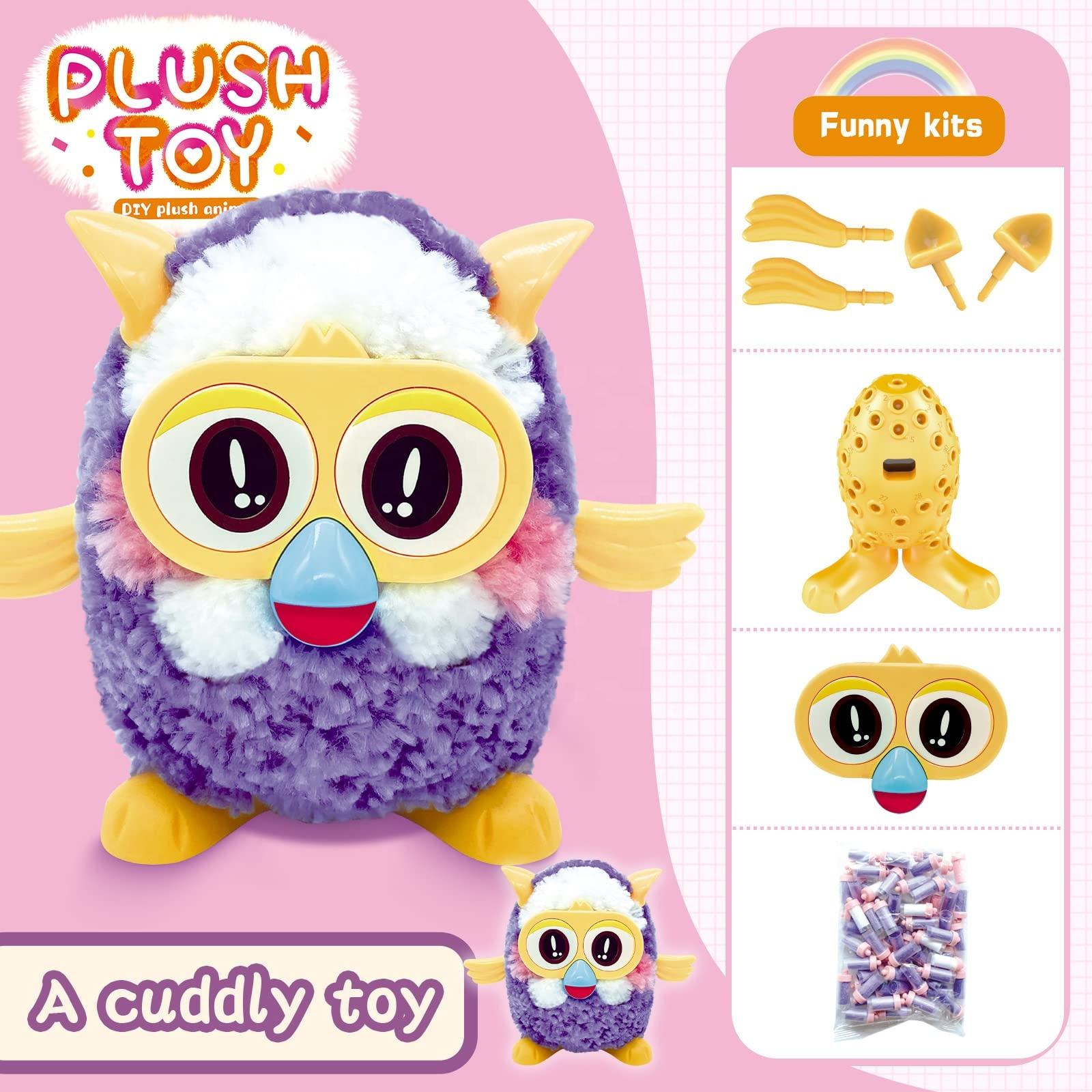 DIY Plush Animal Toys Plush Toy Stuffed Animal Set Kids DIY Assemble Doll Creative Stuffed Plush Dog Doll Stuffed (7)