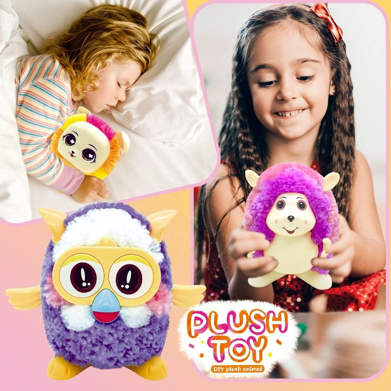 DIY Plush Animal Toys Plush Toy Stuffed Animal Set Kids DIY Assemble Doll Creative Stuffed Plush Dog Doll Stuffed (9)