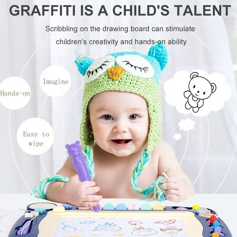 Drawing Board Set Mini Magnetic Color Drawing Board Wholesale Removable Function Drawing Educational Toy (13)
