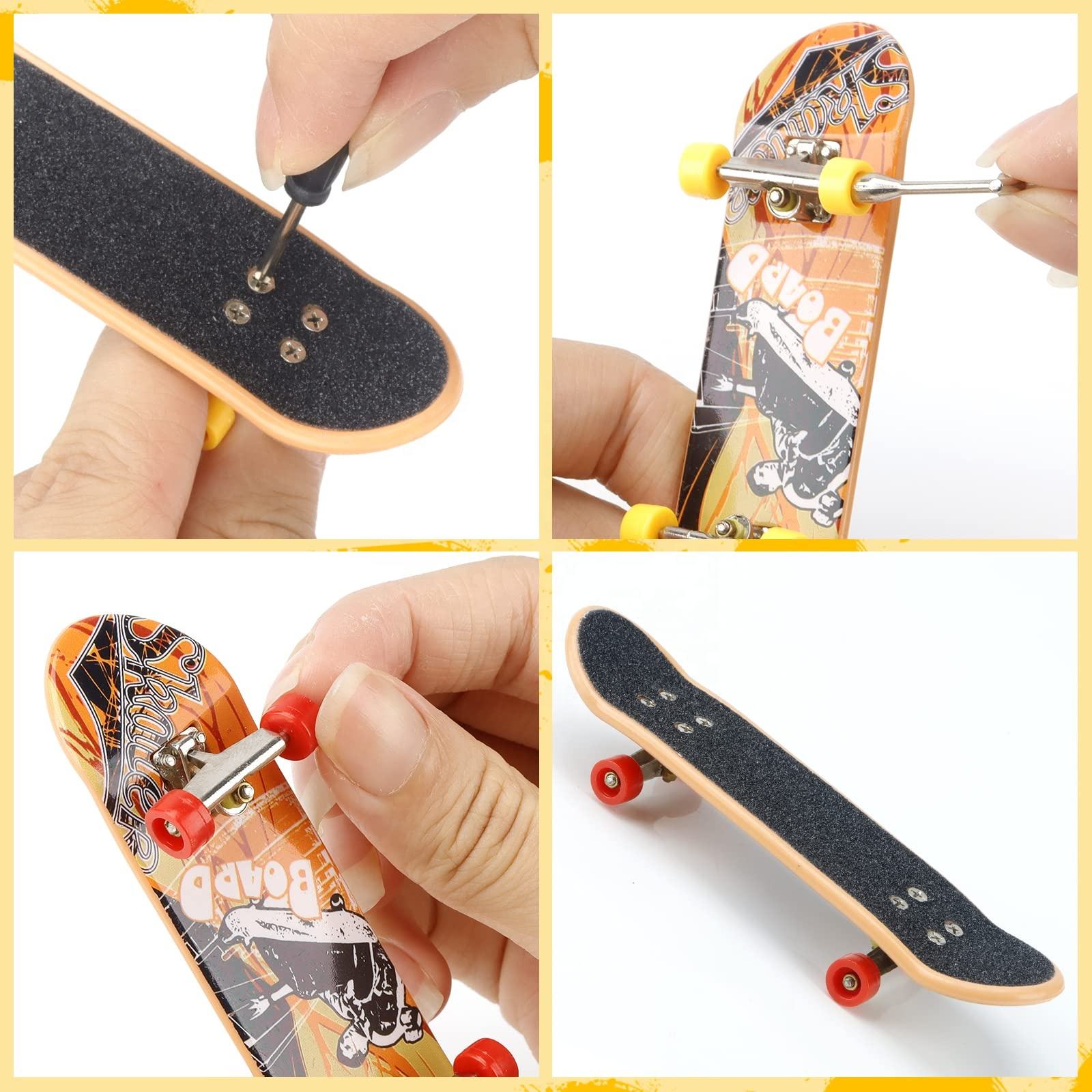 Finger Skateboard Park Skate Ramp Custom Logo Skate Park Kit Finger Skateboard Ramp Professional Finger Skateboard (5)