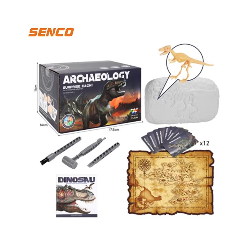 Fossils Dinosaur Toys Stem Educational 12 Dinosaur Fossil Excavation Kit Toy Dinosaur Egg Archaeological Excavation Fossil Toy (15)