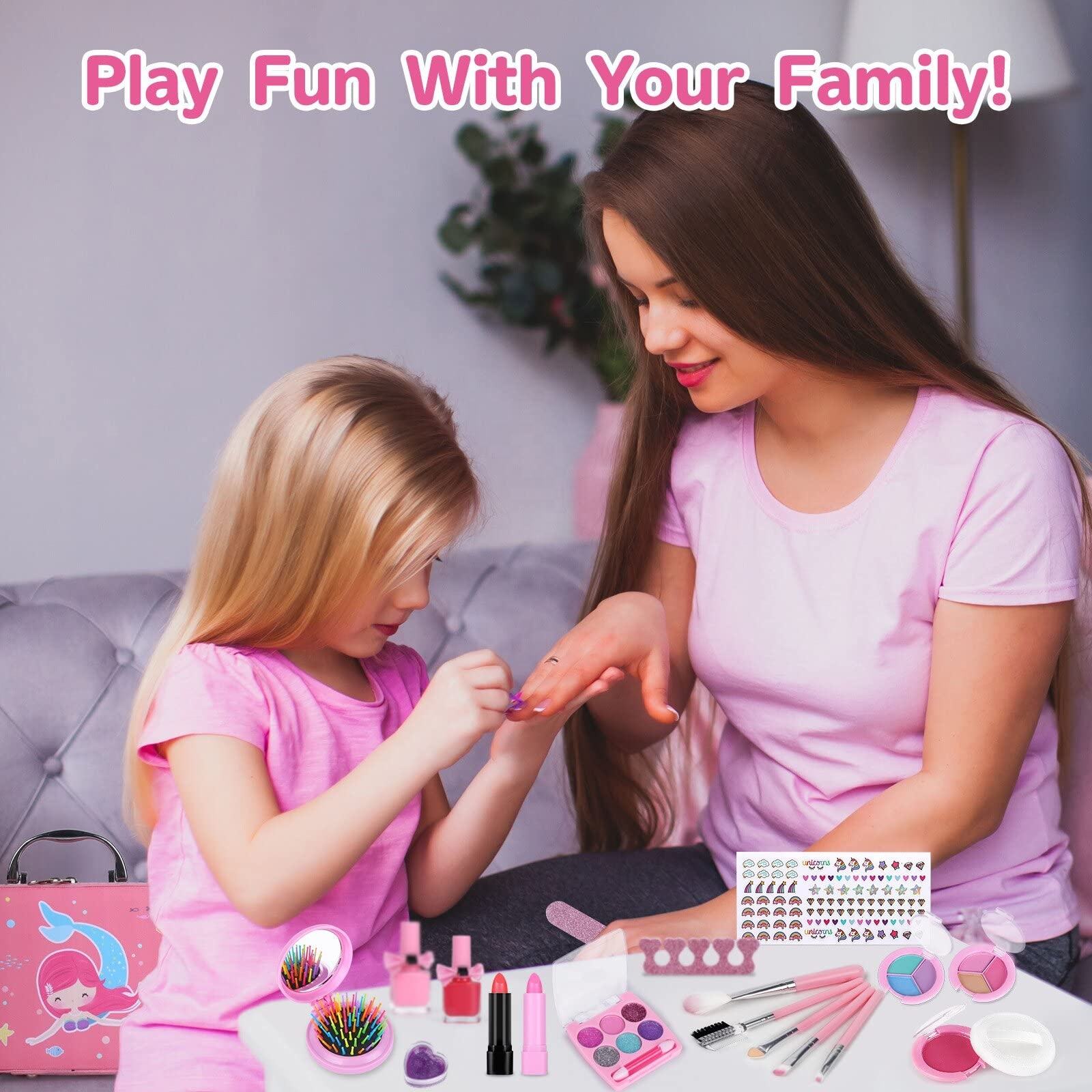 Kids Makeup Toys Girls Games Pretend Play Set High Quality Kids Makeup Toy Kit Children Makeup Kids Kit For Girls (3)
