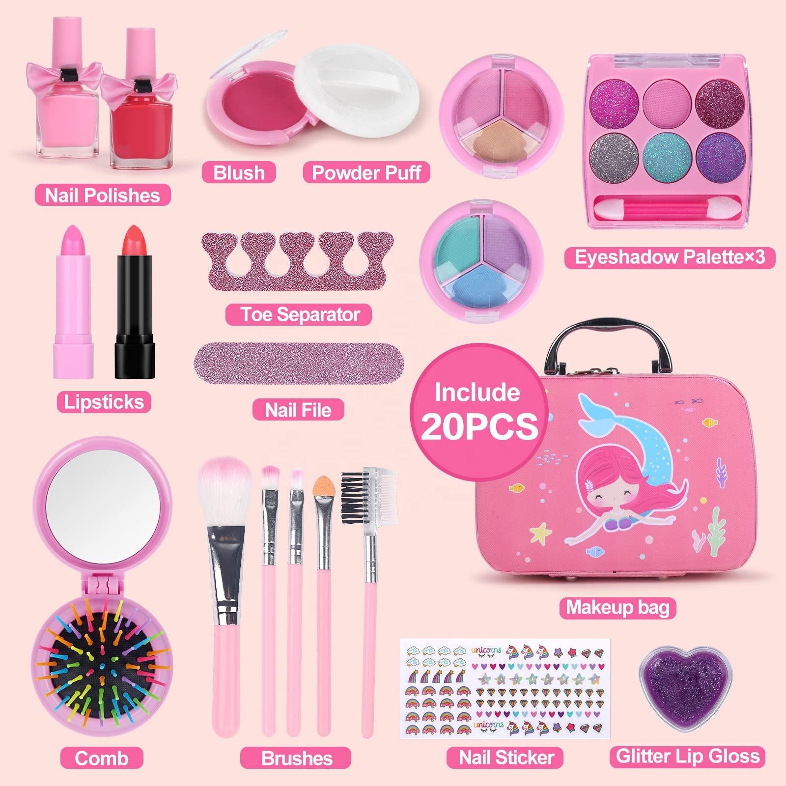 Kids Makeup Toys Girls Games Pretend Play Set High Quality Kids Makeup Toy Kit Children Makeup Kids Kit For Girls (4)