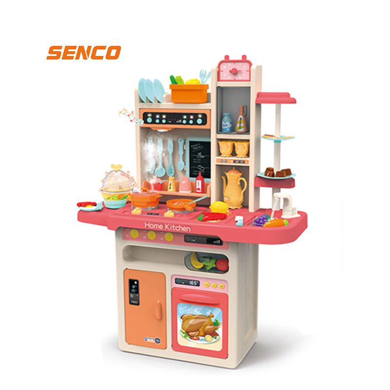 Kitchen Cooking Toy 65 Pieces Accessories Children Chef Role Play Kitchen Table Toy For Girls (6)