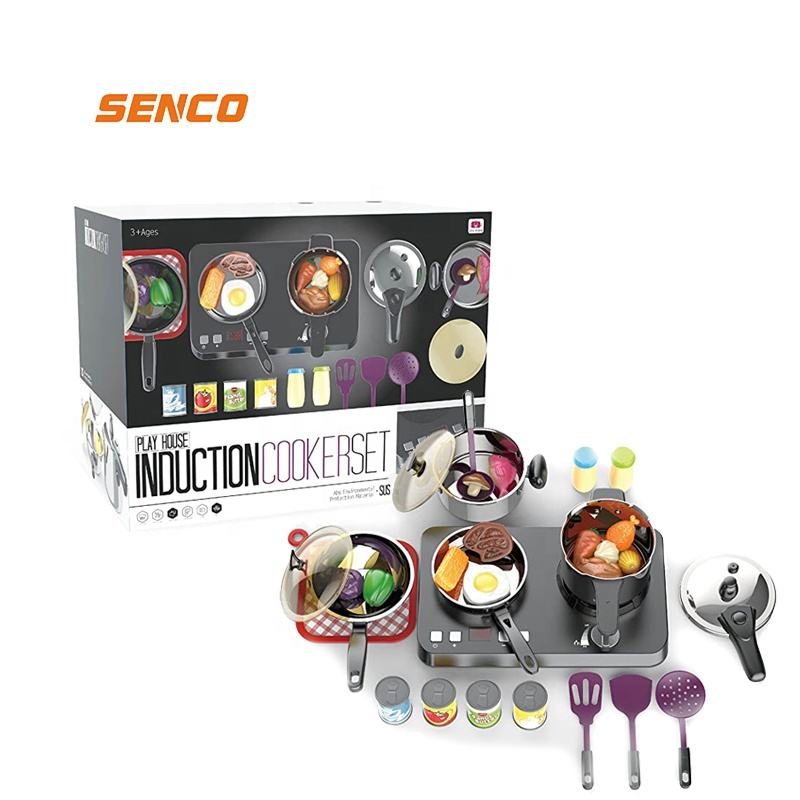 Kitchenware Set Cooking Toys Stainless Steel Pretend Play Toys Tableware Playhouse Kids Kitchen Set Toy With Light (4)