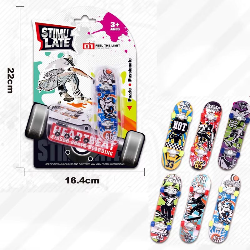 Mini Finger Skate Toys Custom Fingerboards Mini Skateboard Park Toy Finger Skateboard Toys Ramps Set (10)