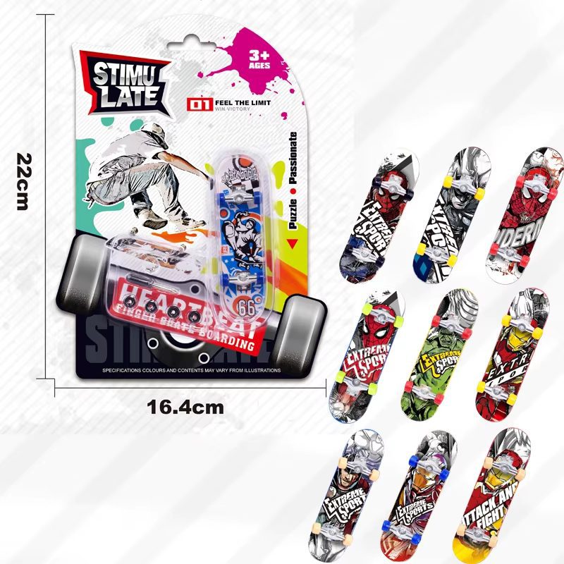 Mini Finger Skate Toys Custom Fingerboards Mini Skateboard Park Toy Finger Skateboard Toys Ramps Set (11)