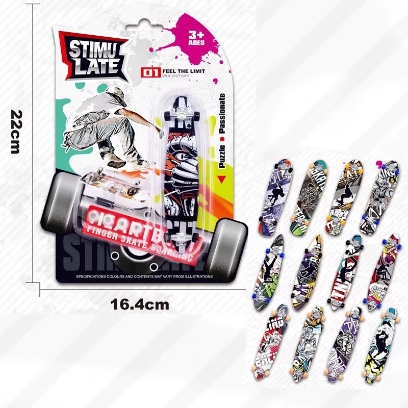 Mini Finger Skate Toys Custom Fingerboards Mini Skateboard Park Toy Finger Skateboard Toys Ramps Set (15)