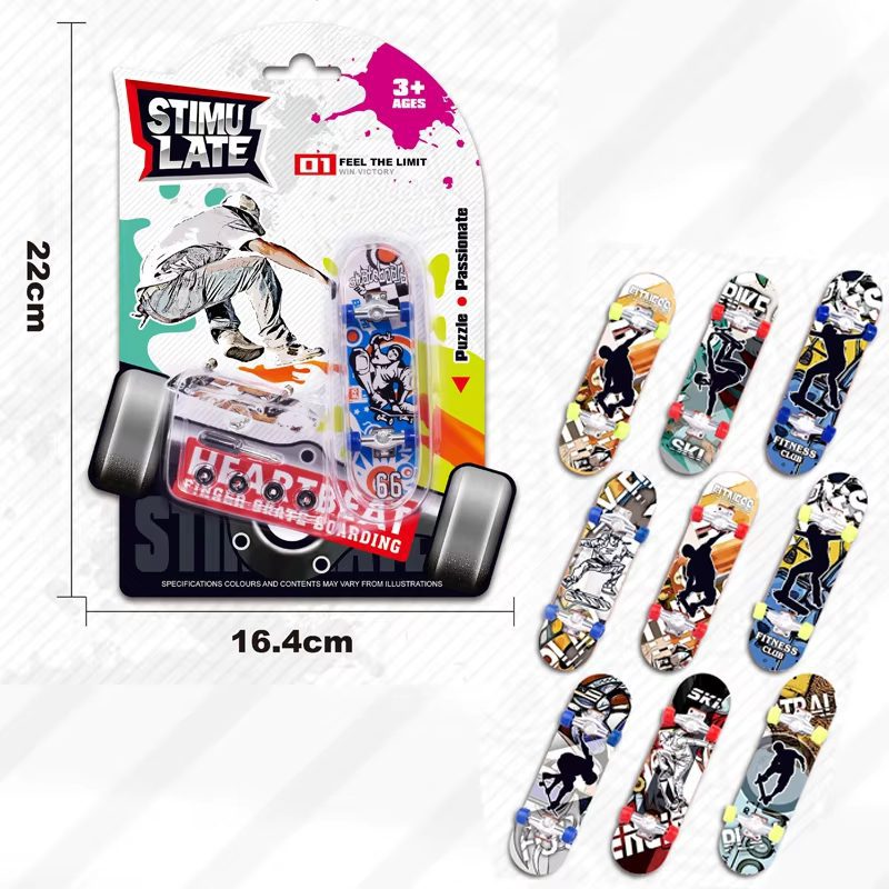 Mini Finger Skate Toys Custom Fingerboards Mini Skateboard Park Toy Finger Skateboard Toys Ramps Set (16)