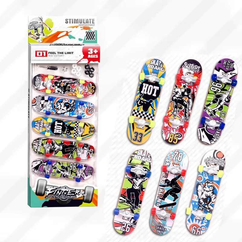 Mini Finger Skate Toys Custom Fingerboards Mini Skateboard Park Toy Finger Skateboard Toys Ramps Set (17)