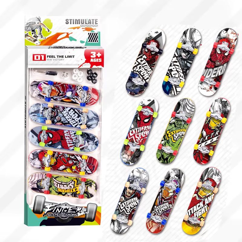 Mini Finger Skate Toys Custom Fingerboards Mini Skateboard Park Toy Finger Skateboard Toys Ramps Set (18)