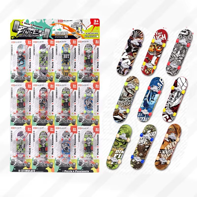 Mini Finger Skate Toys Custom Fingerboards Mini Skateboard Park Toy Finger Skateboard Toys Ramps Set (30)
