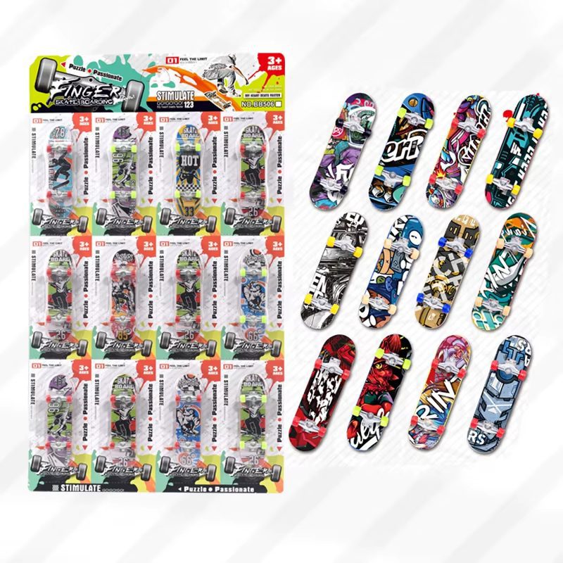 Mini Finger Skate Toys Custom Fingerboards Mini Skateboard Park Toy Finger Skateboard Toys Ramps Set (31)