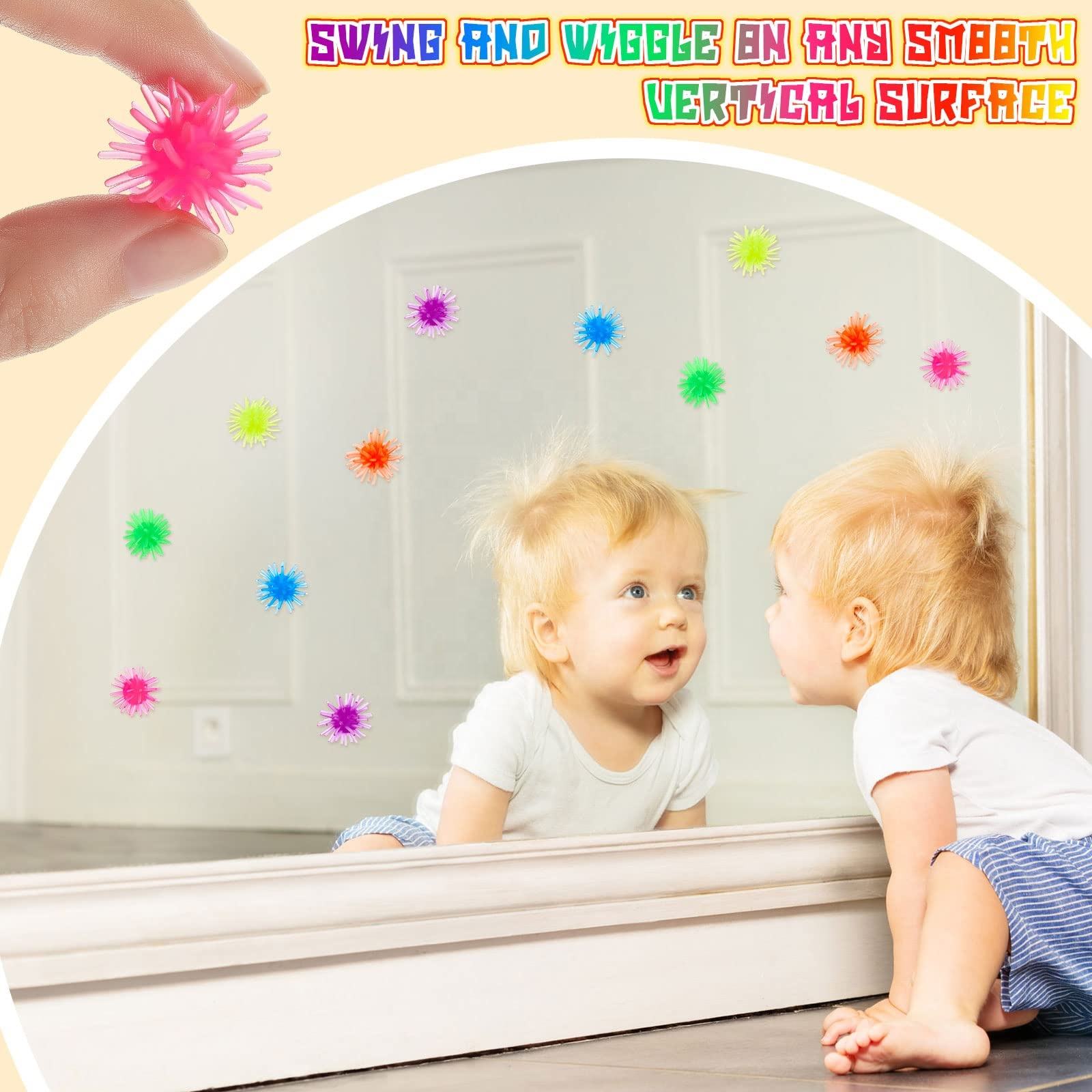 Mini Spiky Porcupine Balls Fantastic Sensory Toys Spiked Balls Game Stress Relief Sticky Wall Ball (8)