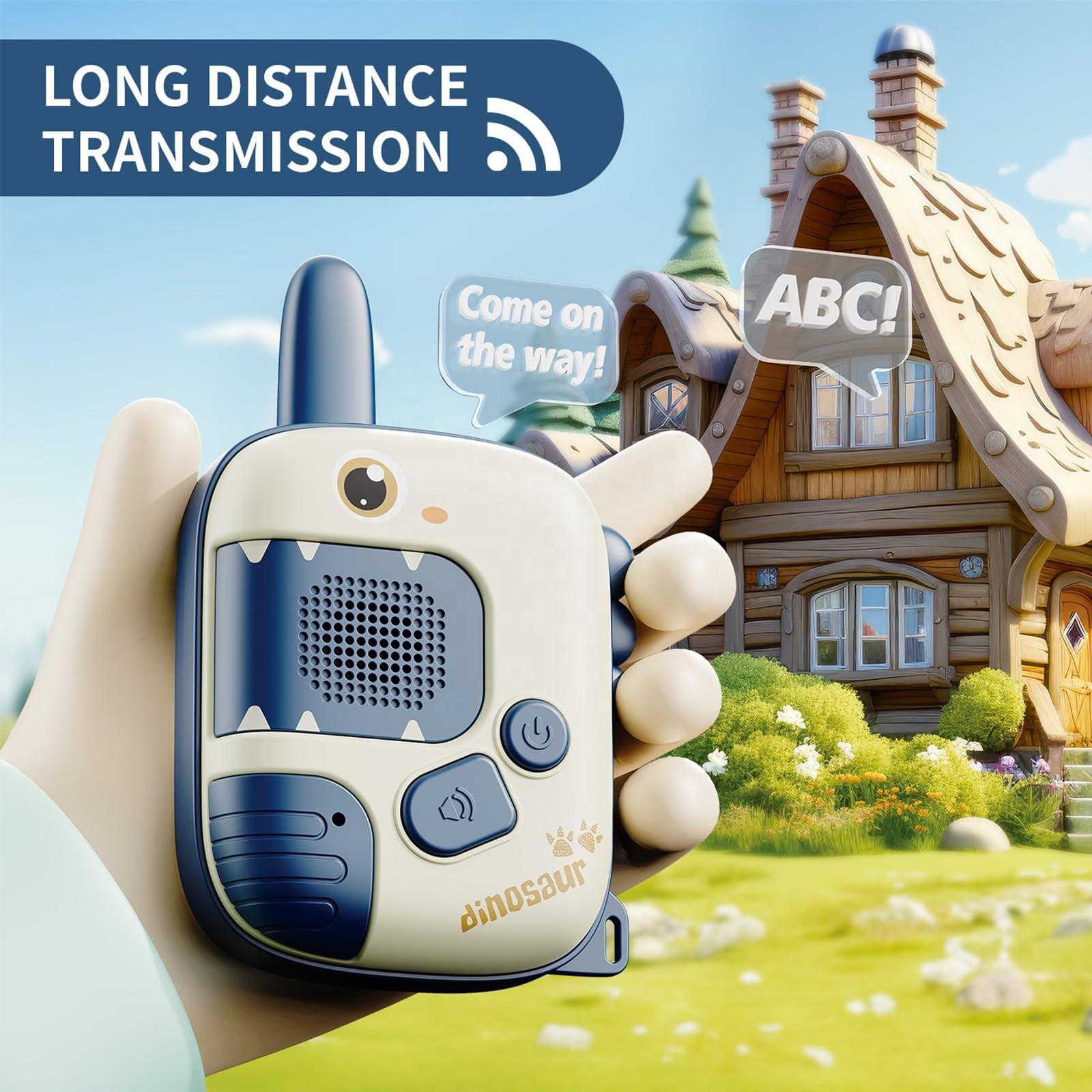 Mini Wilkie Talkie Communication Dinosaur Plastic Walkie Talkie Set Outdoor Games Kids Toy (8)