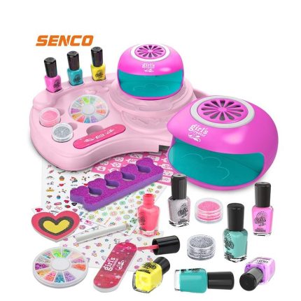 Nail Polish Makeup Toys Anicure Kits Nail Art Stamping Tool Set Kit Safe Kid Lipsticks Kids Nail Polish Kit