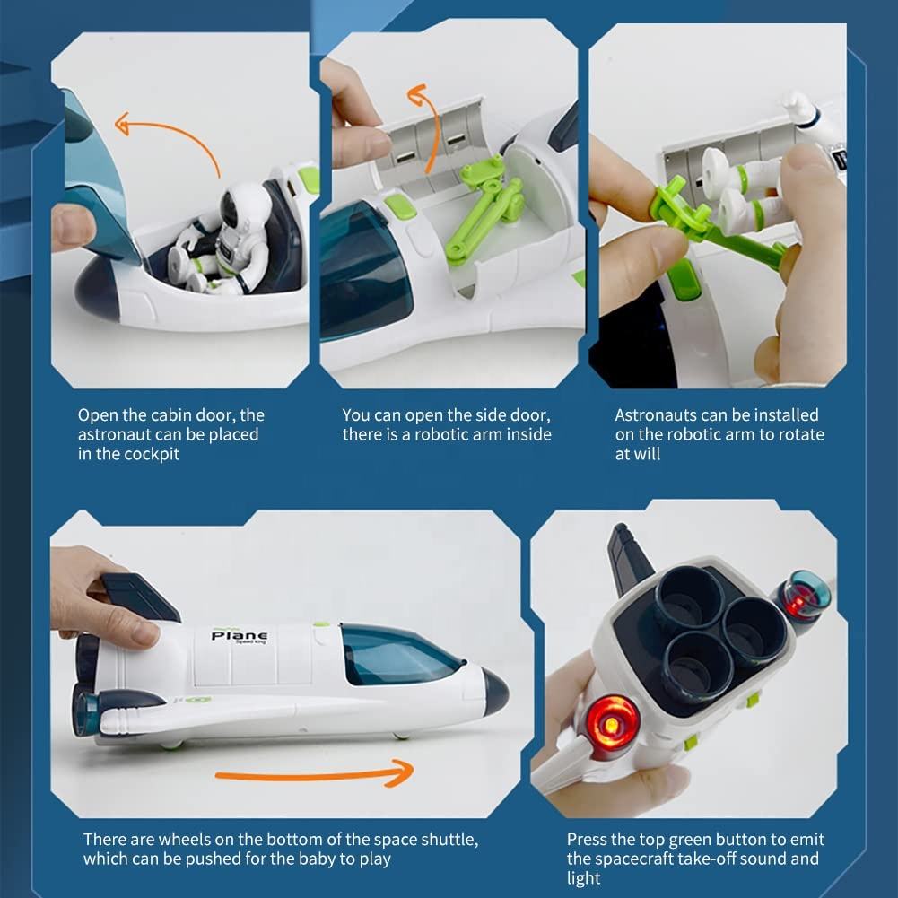 Space Shuttle Toy Fun Science Kit Education Science Toys Mini Die-Cast Space Shuttle Rocket Space Shuttle Flight (16)