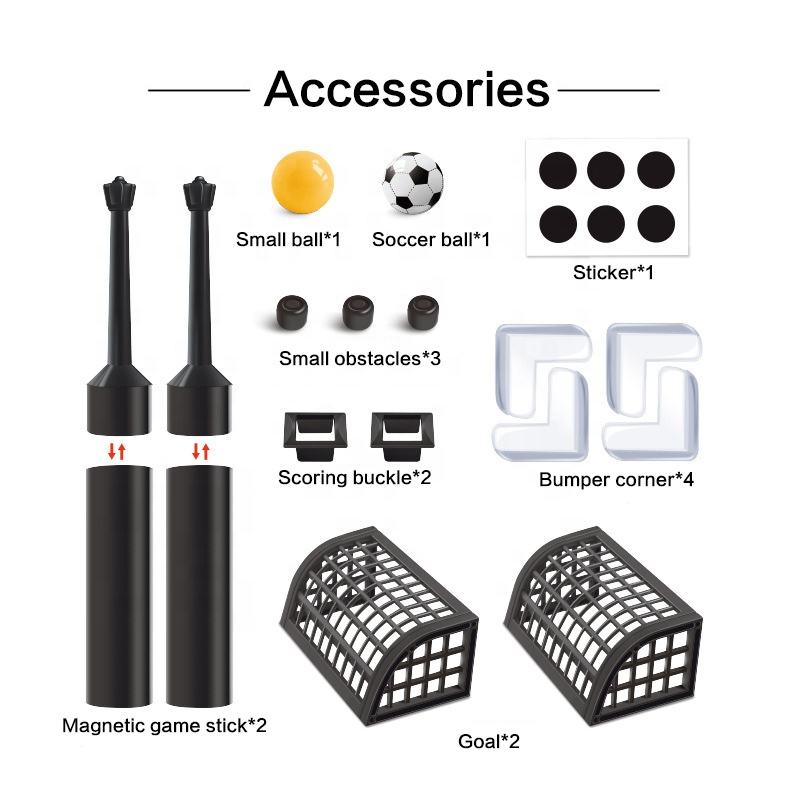Sport Desktop Games Set Indoor Party Toys Unique Magnetic Football Play Game Solid Wooden Table Soccer Hockey (7)
