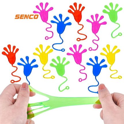 Sticky Hands Toys Elastic Sticky Squishy Slap Hands Glitter Sticky Hand Kids Toys