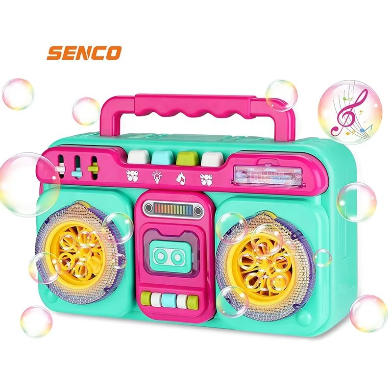 Automatic Bubble Machine with Music and Flashlight - Perfect for Kids' Parties and Outdoor Fun (6)