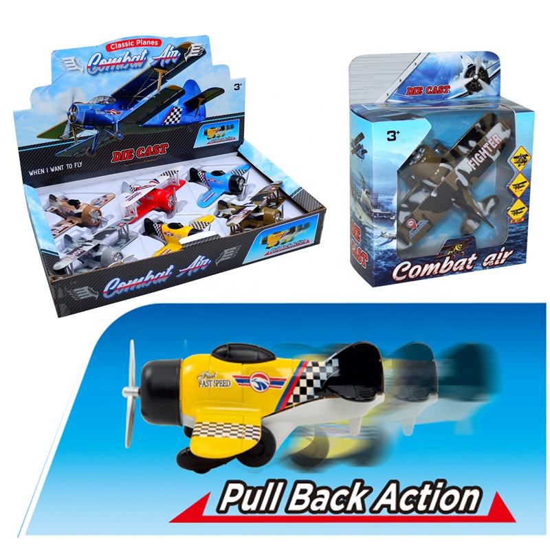 Die-Cast Plane Models Pull Back Die-Cast Plane Models Airplane Jet Fighter Plane (4)