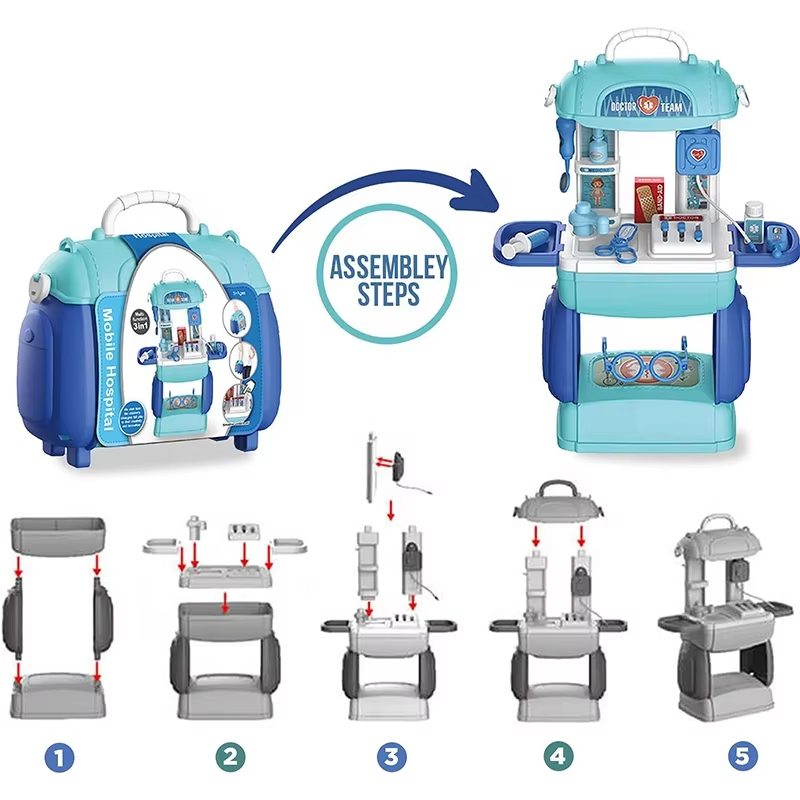 Doctor Kit for kids with 23 Pieces of Realistic Medical Equipment - Perfect for Aspiring Young Physicians (10)