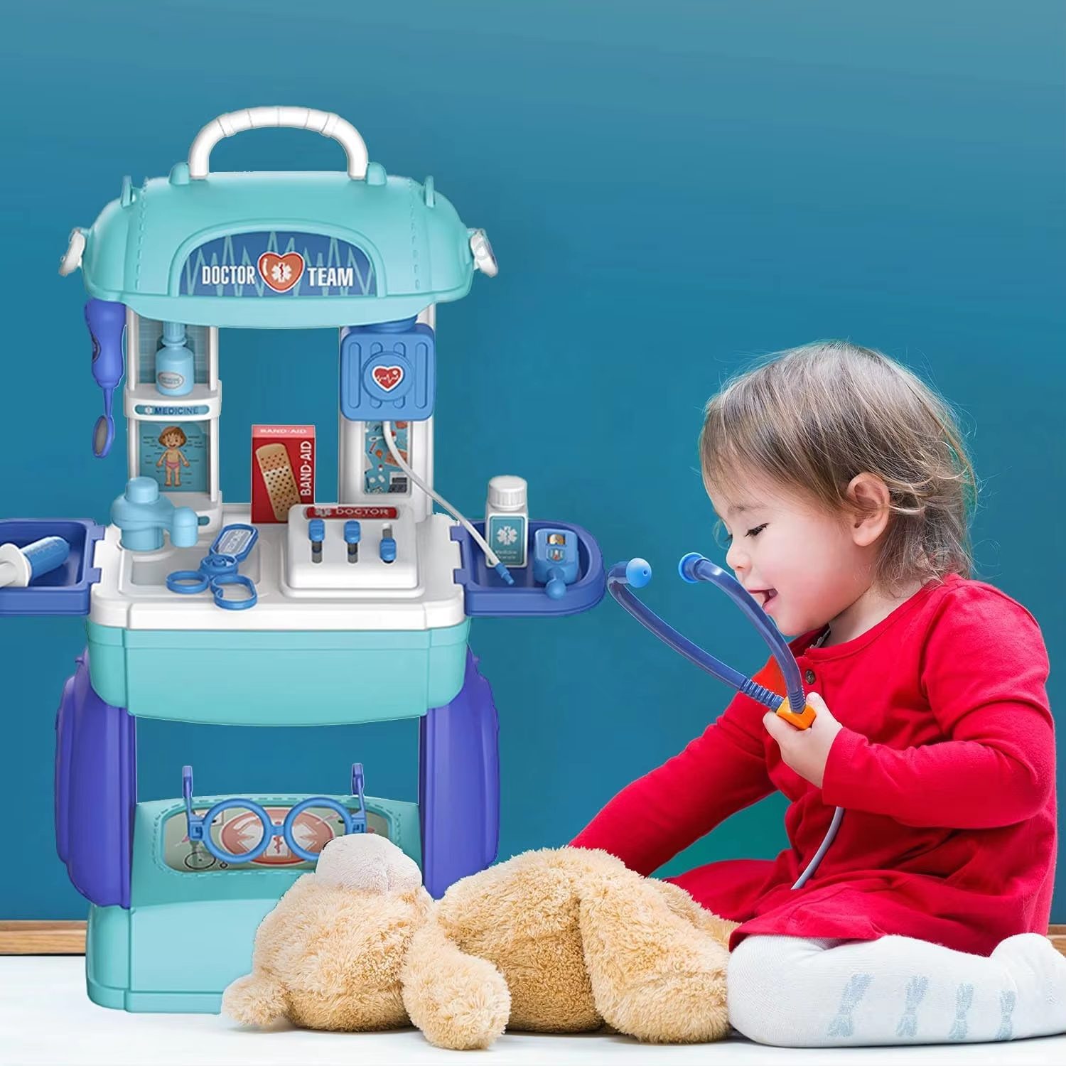 Doctor Kit for kids with 23 Pieces of Realistic Medical Equipment - Perfect for Aspiring Young Physicians (11) Toy Manufacturers in China