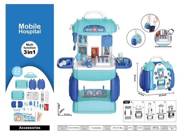 Doctor Kit for kids with 23 Pieces of Realistic Medical Equipment - Perfect for Aspiring Young Physicians (15)