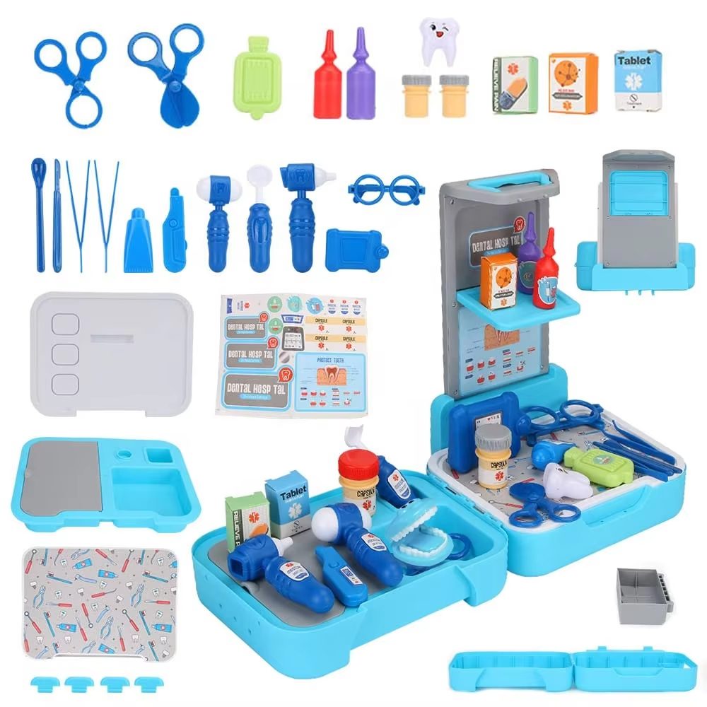 Doctor Pretend Play Set with Realistic Medical Equipment for Dentist, Doctor, and Nurse Role-Playing - Perfect for Ages 3-8 (6)