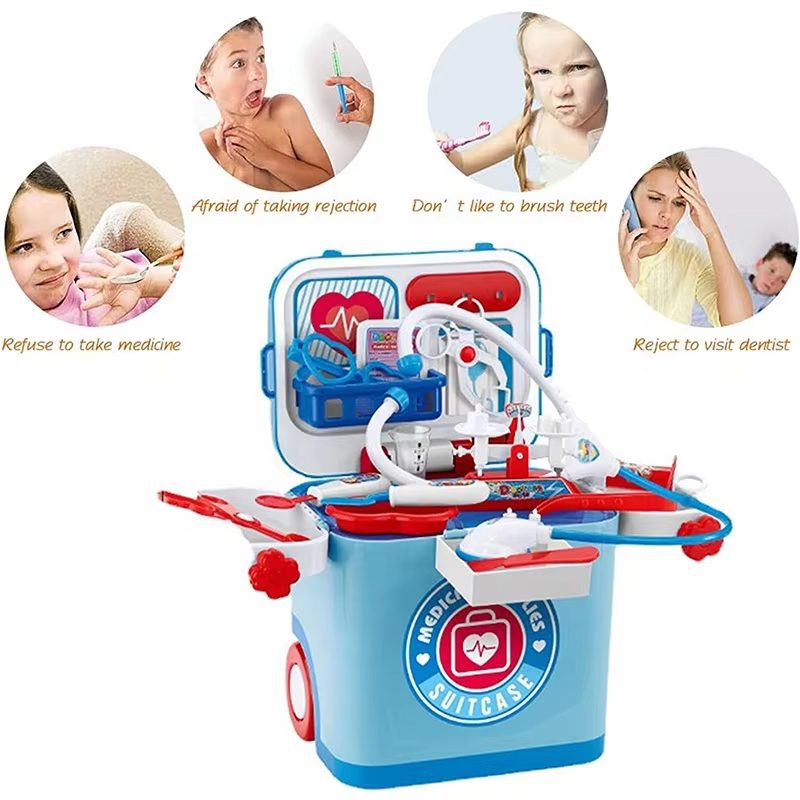 Doctor Role-Play Kit with Large Capacity Storage, Interactive Lights and Sounds, and Educational Role-Play Tools - Perfect for Aspiring Medical Professionals (13)