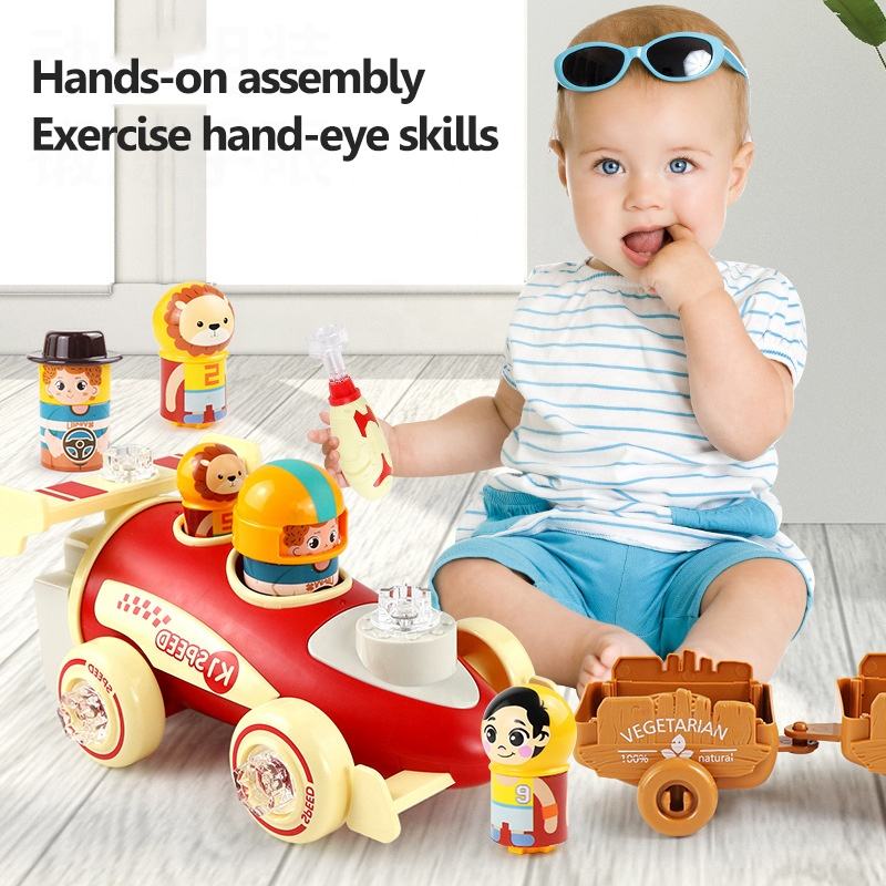 Farming Tractor Toys Farmer Truck Toy Working DIY Farmer Toy Children's Kids Electric Farmer Car (13)