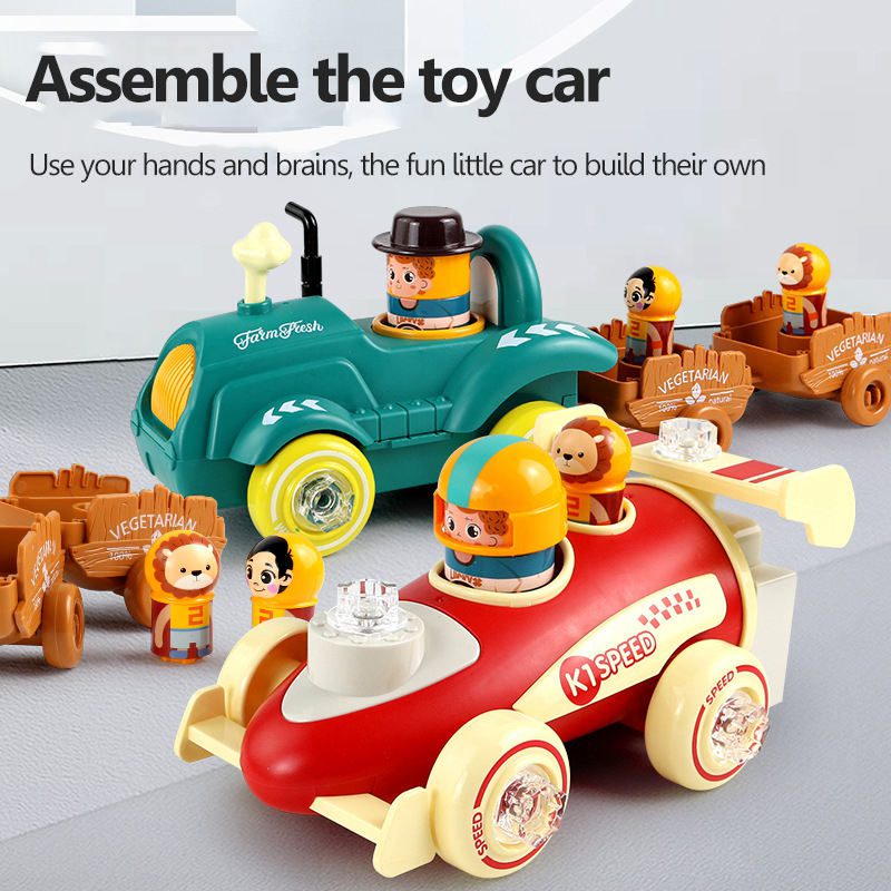 Farming Tractor Toys Farmer Truck Toy Working DIY Farmer Toy Children's Kids Electric Farmer Car (16)