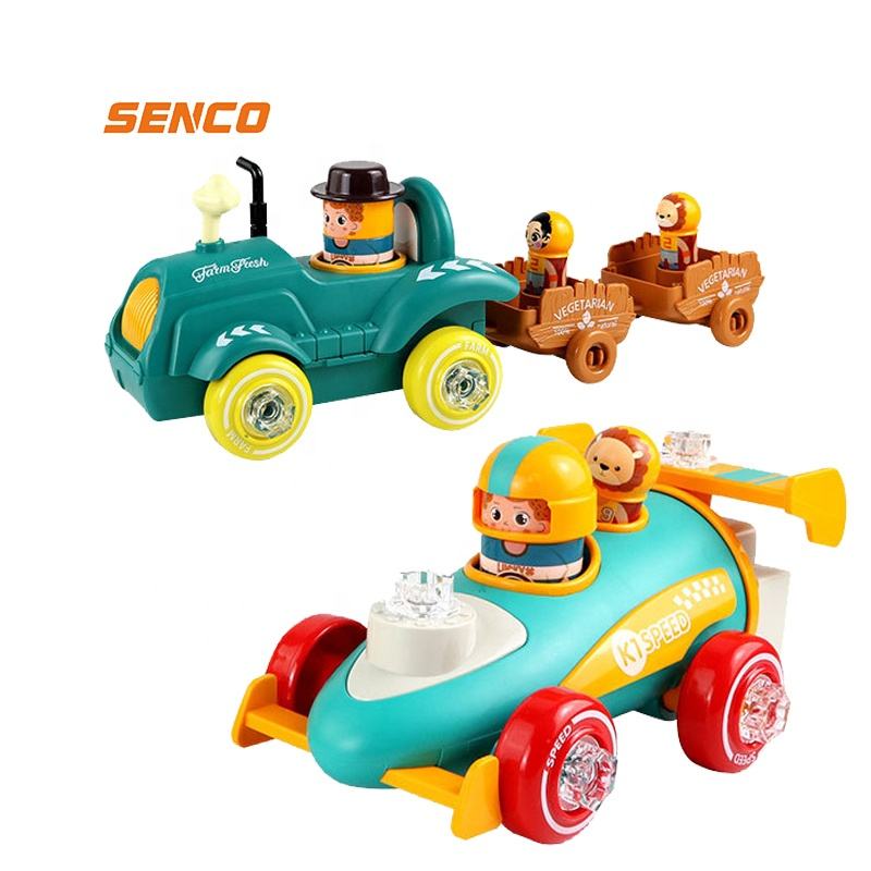 Farming Tractor Toys Farmer Truck Toy Working DIY Farmer Toy Children's Kids Electric Farmer Car (19)