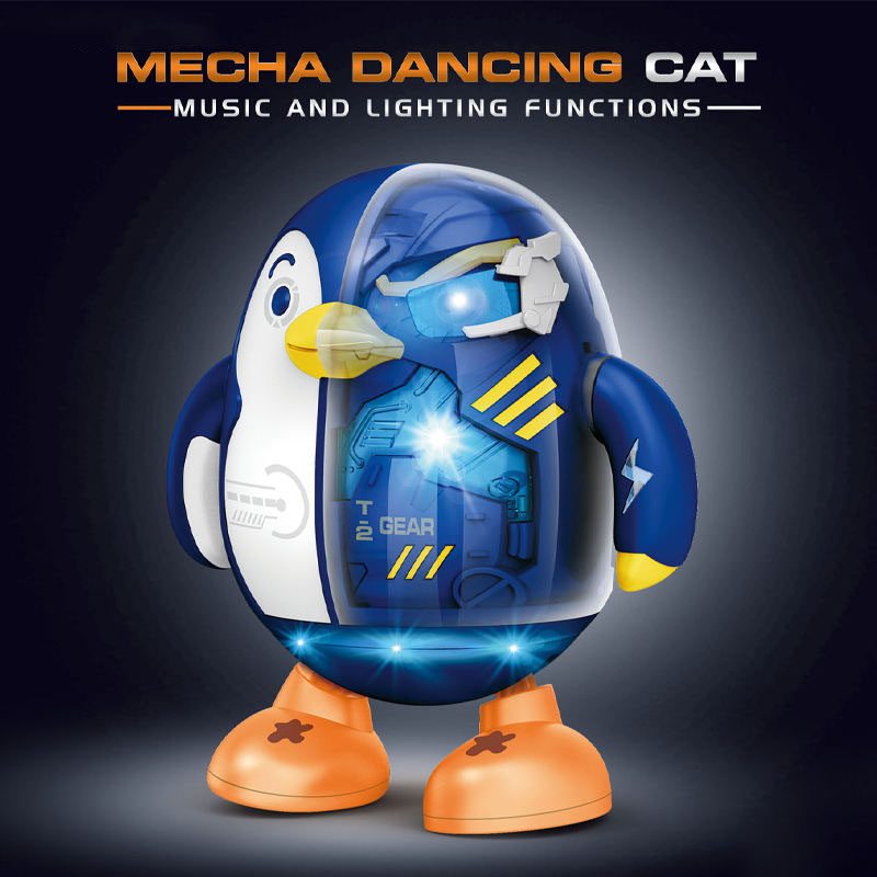 Mechanical Dancing Penguin Robot Toy with Music, Lights, and Obstacle Avoidance - Interactive Children's Gift (7)