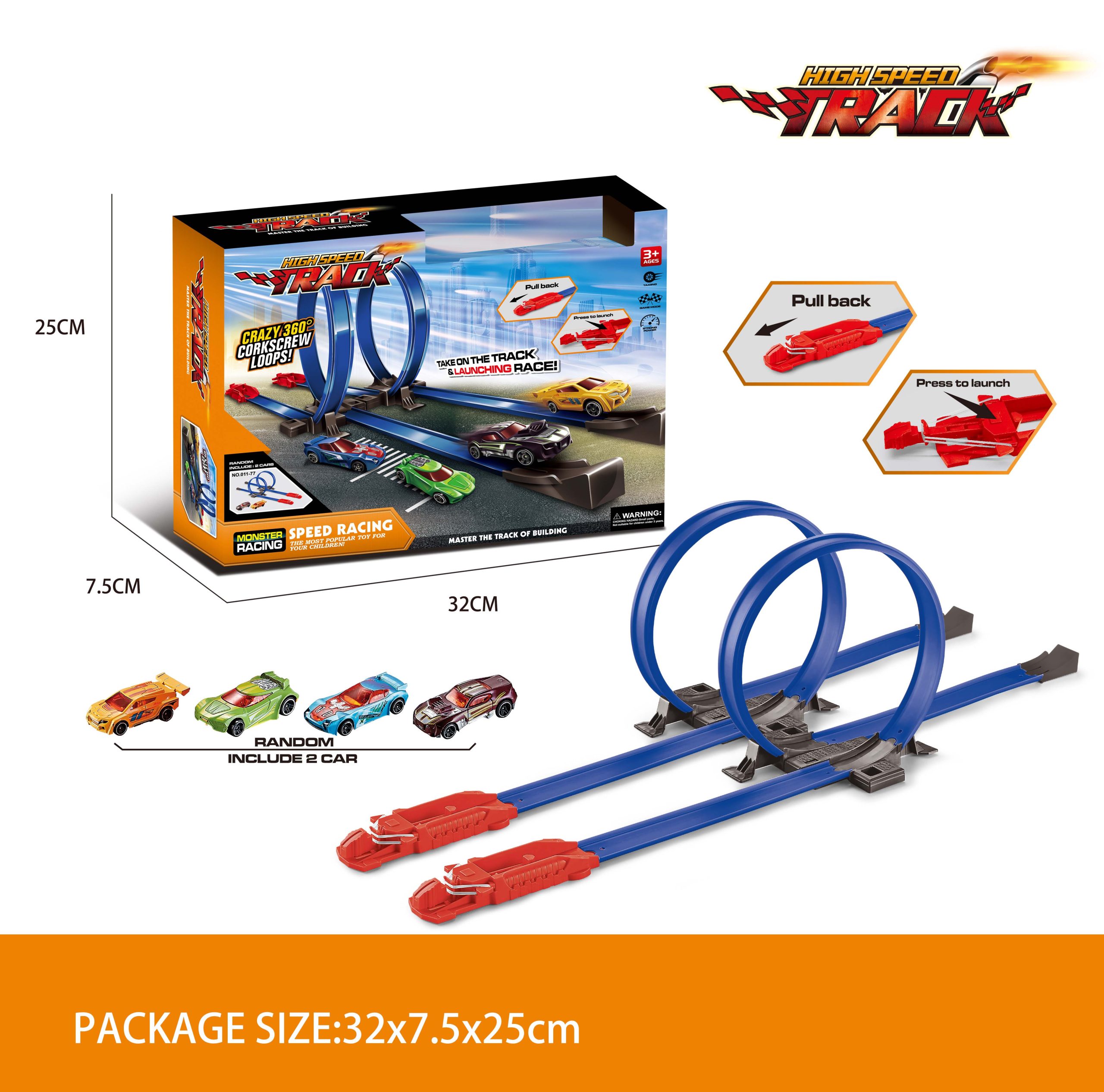 Shark Race Track Toys Interesting Shark Boys Ejection Car Track Catapult Toy Kids Gift Toys Ejection Launching Track (2)