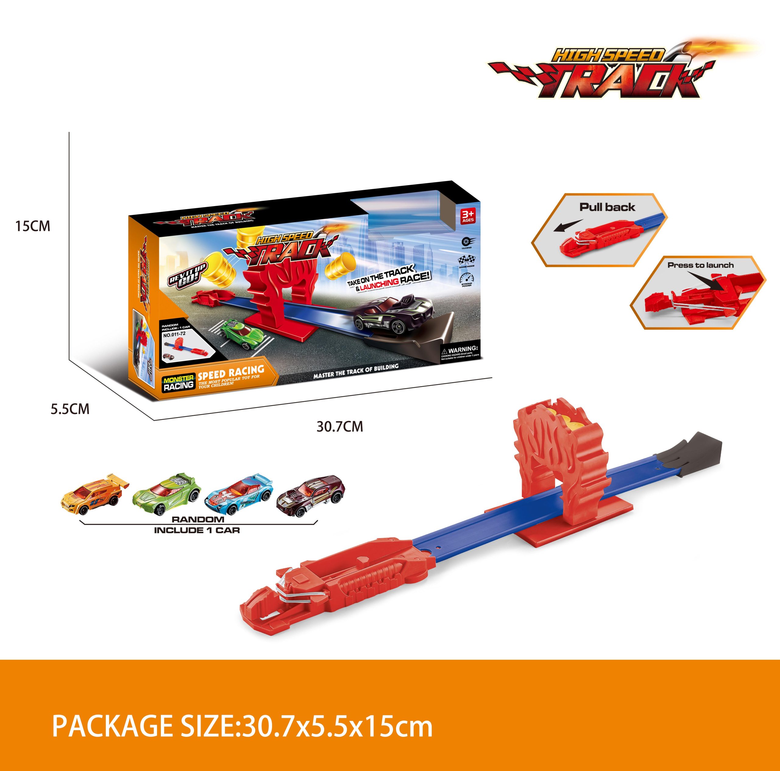 Shark Race Track Toys Interesting Shark Boys Ejection Car Track Catapult Toy Kids Gift Toys Ejection Launching Track (21)