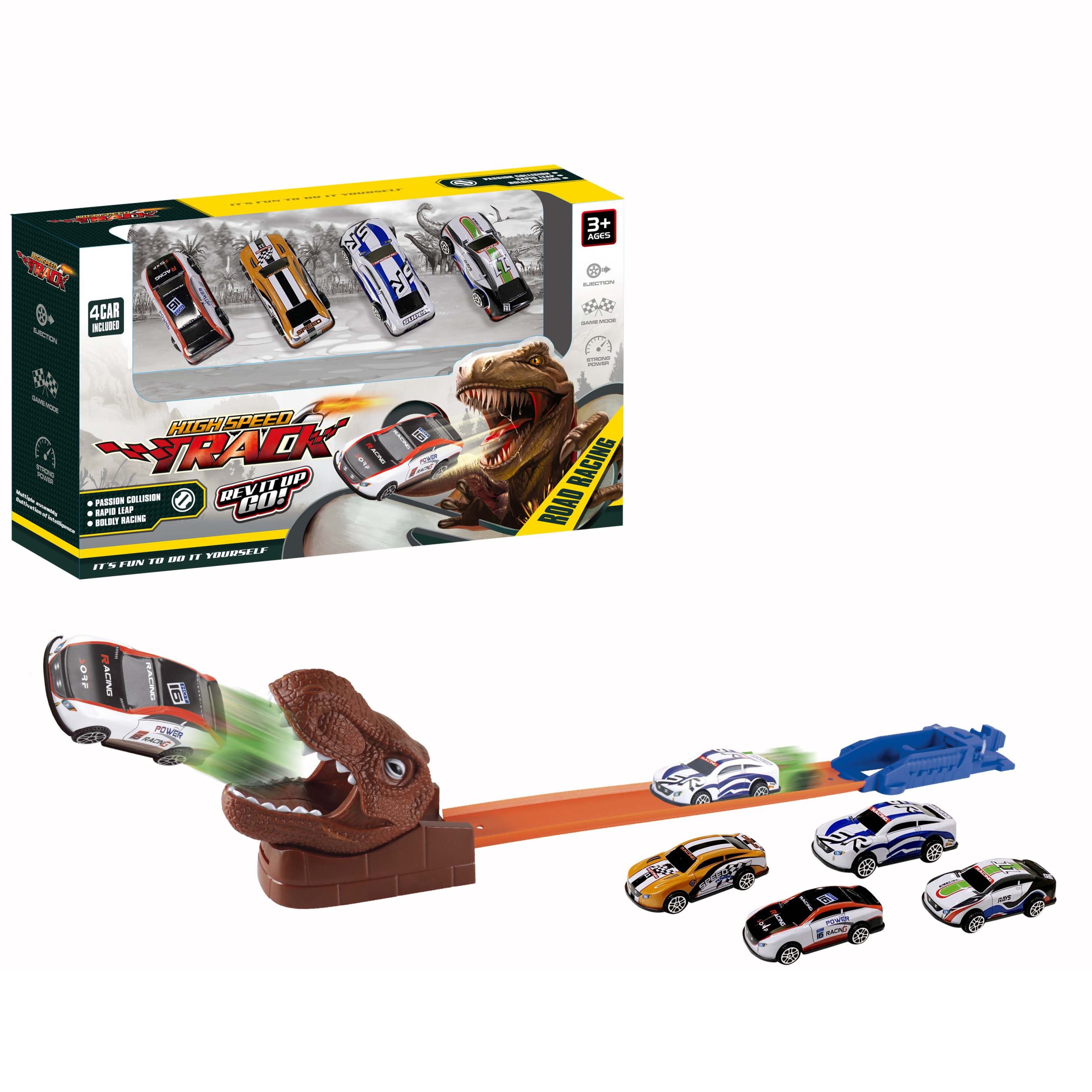 Shark Race Track Toys Interesting Shark Boys Ejection Car Track Catapult Toy Kids Gift Toys Ejection Launching Track (23)